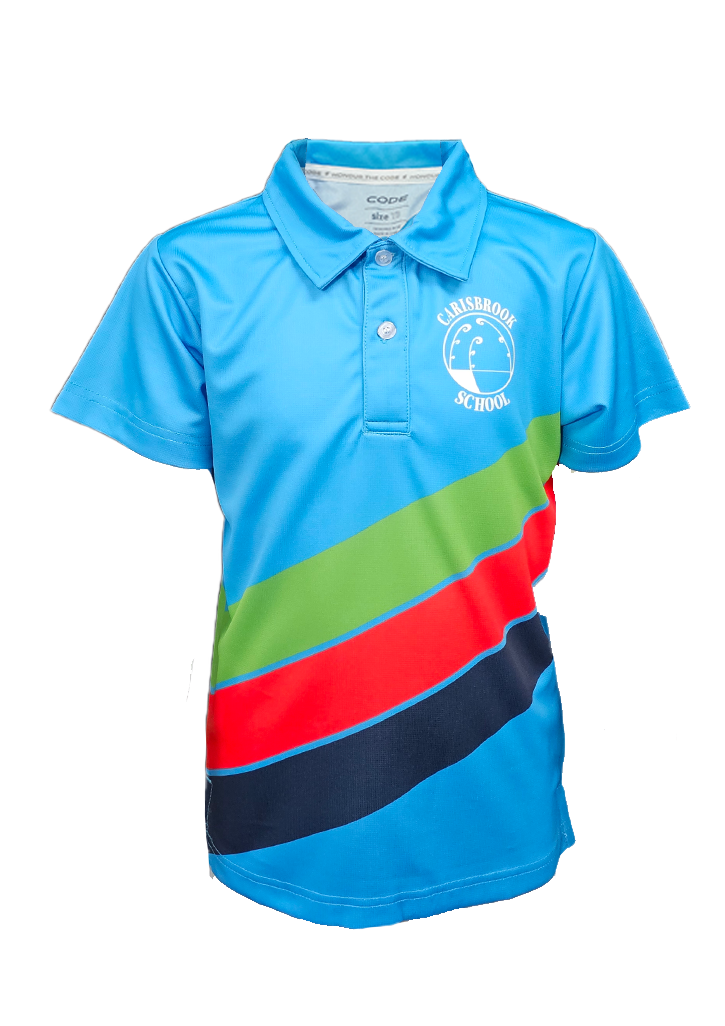 Carisbrook School Senior Polo Light Blue